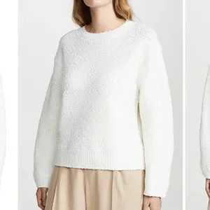 Vince Sweaters Vince Boucle Sweater Cashmere Wool Silk Blend